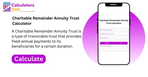 charitable remainder trust calculator|charitable remainder trust calculator software.